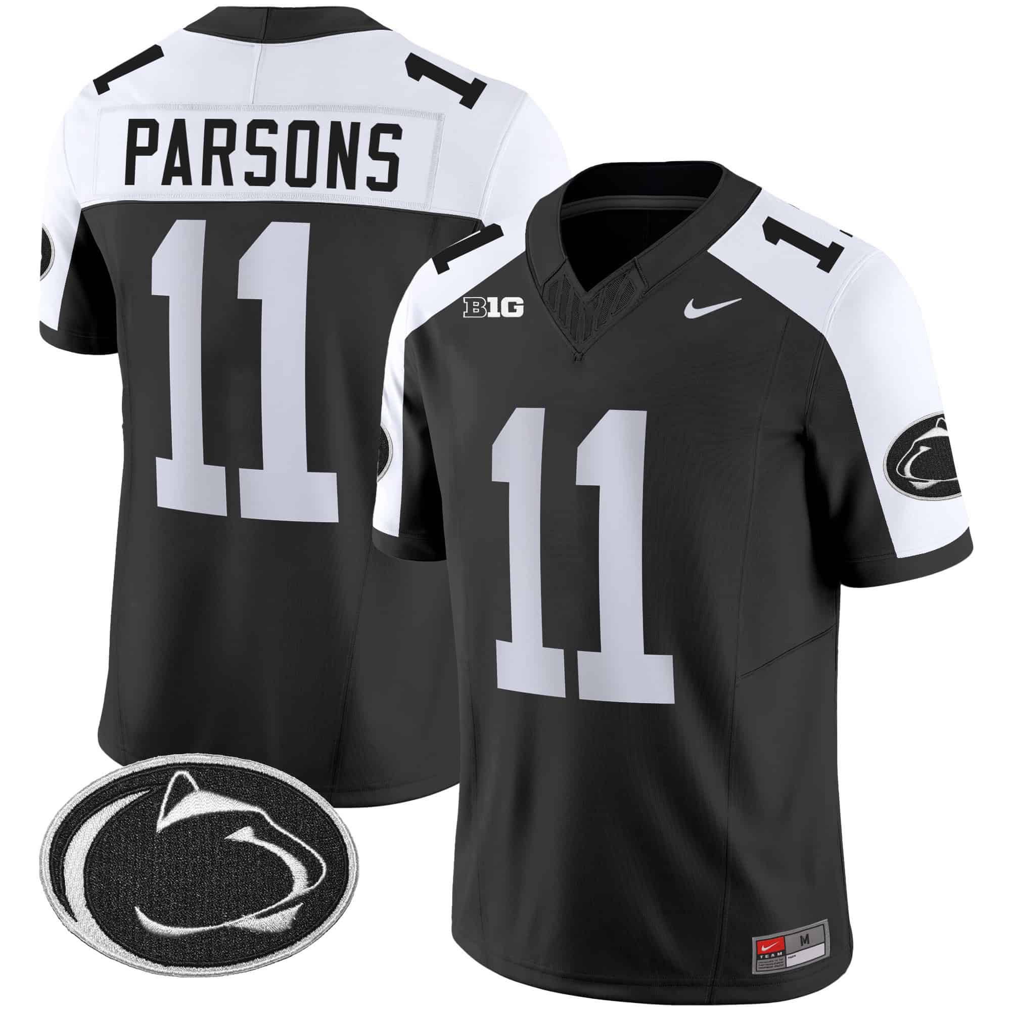 Men Penn State Nittany Lions #11 Parsons Black 2024 Nike Vapor Limited NCAA Jersey->ncaa teams->NCAA Jersey